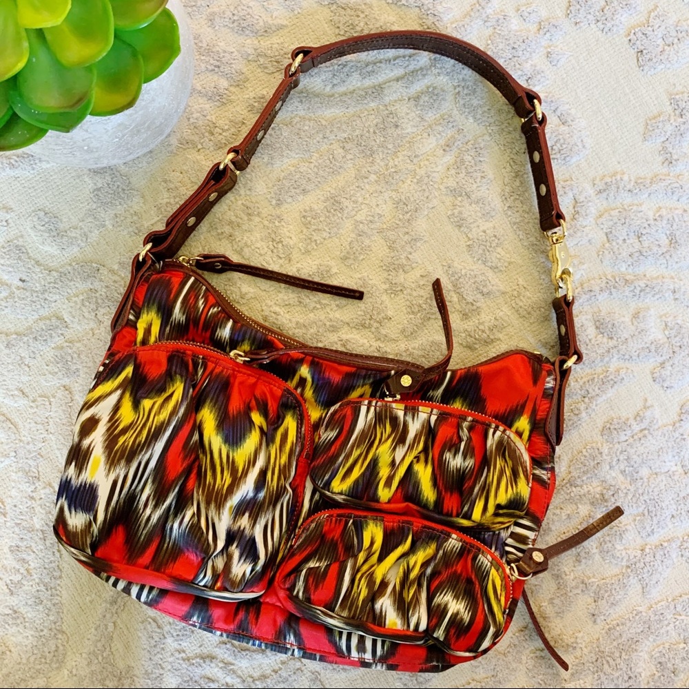 MZ Wallace red nylon shoulder bag